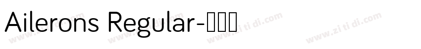 Ailerons Regular字体转换